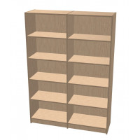 Bookshelf Open 2 Sections  